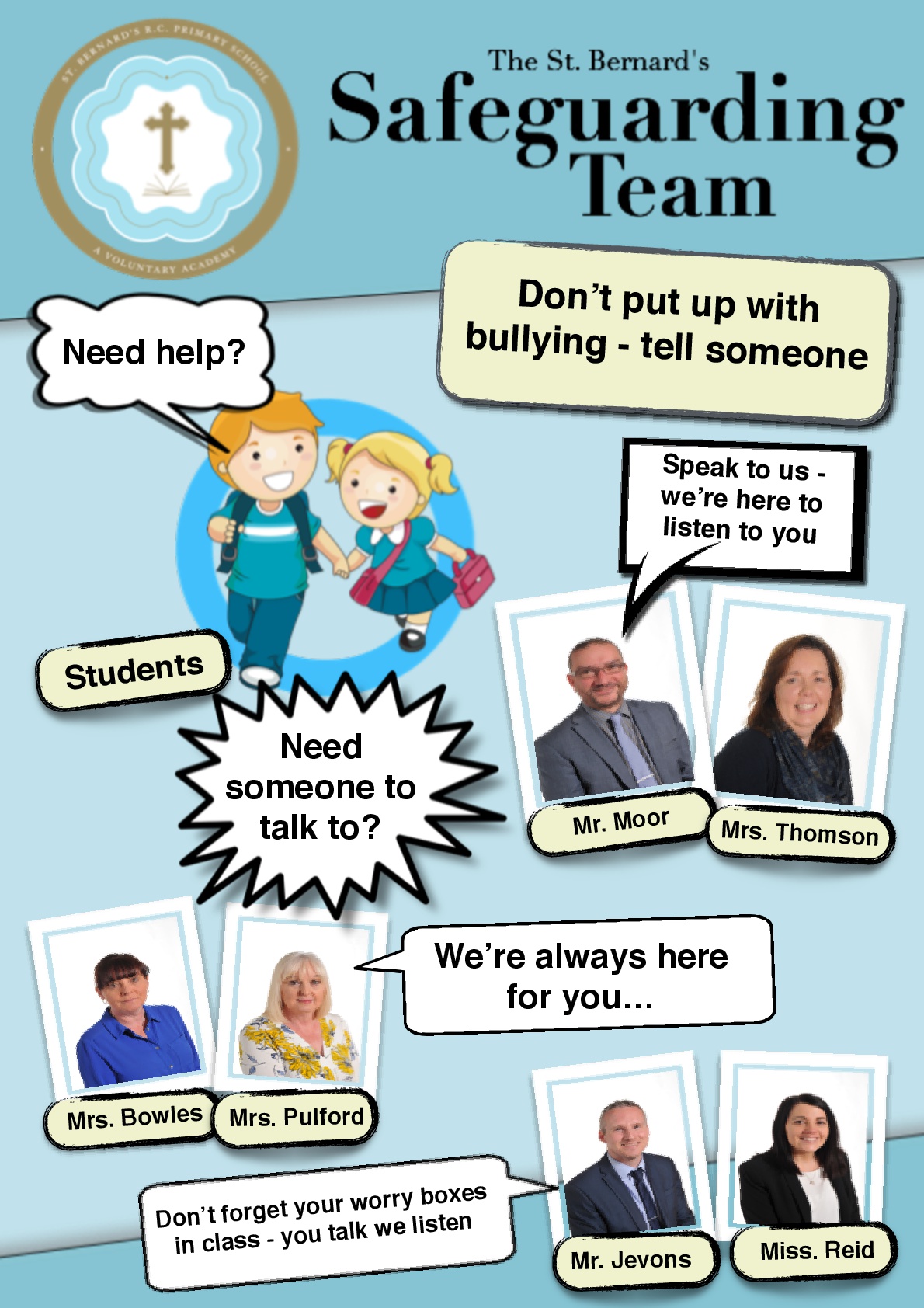 St Bernard s RC Primary Safeguarding Poster